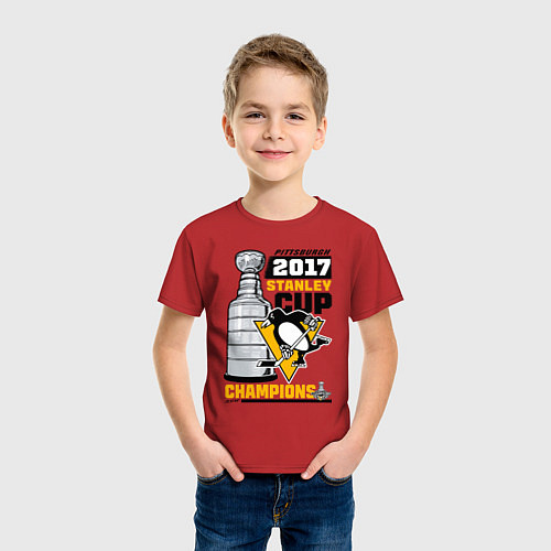 Детская футболка Питтсбург Пингвинз НХЛ / Красный – фото 3