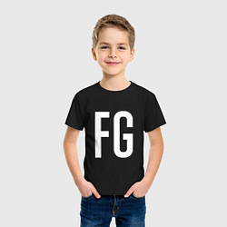 Футболка хлопковая детская FG - BTS, цвет: черный — фото 2