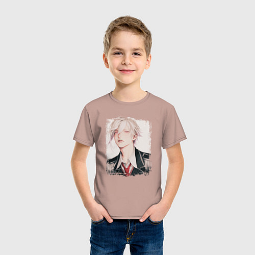 Детская футболка Тэн Куджо - Семёрка идолов / Пыльно-розовый – фото 3