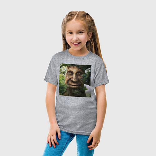 Детская футболка Wise Mystical Tree / Меланж – фото 4