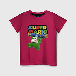 Футболка хлопковая детская Super Mario - Spike - Character, цвет: маджента