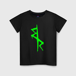 Футболка хлопковая детская Logotype - Cyberpunk: Edgerunners, цвет: черный