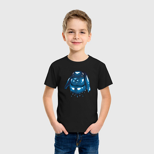 Детская футболка Символ 2023 - Кроляка - подозревака / Черный – фото 3