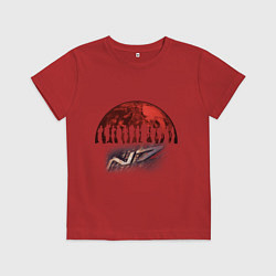 Футболка хлопковая детская Team Shepard, цвет: красный