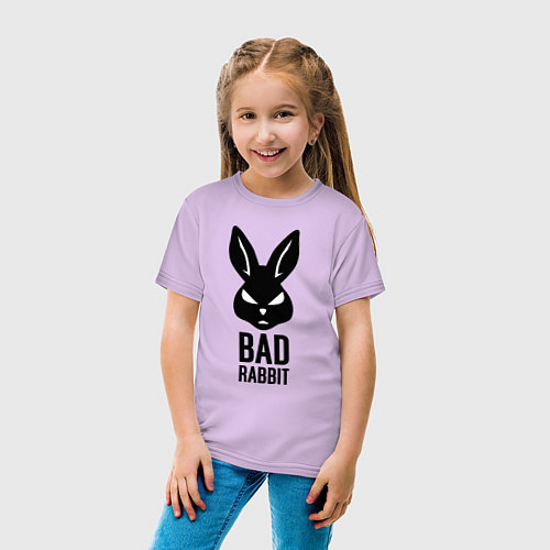 Детская футболка Bad rabbit / Лаванда – фото 4