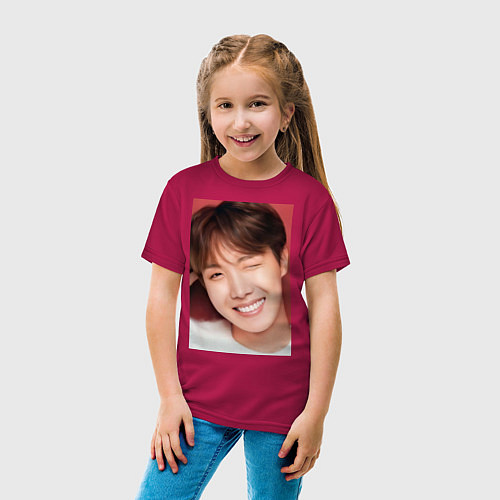 Детская футболка Хосоки / Маджента – фото 4