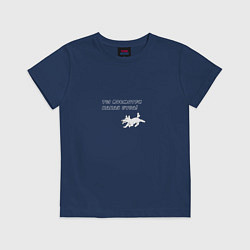 Футболка хлопковая детская Буба, цвет: тёмно-синий