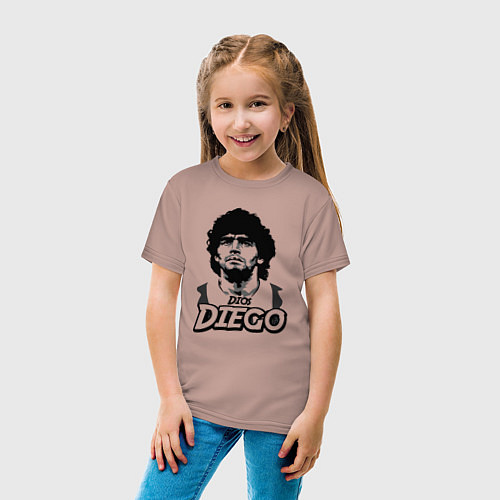 Детская футболка Dios Diego / Пыльно-розовый – фото 4