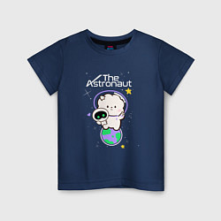 Футболка хлопковая детская The Astronaut - Jin, цвет: тёмно-синий