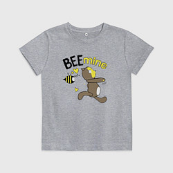 Футболка хлопковая детская Би майн, цвет: меланж