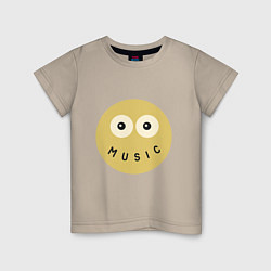 Детская футболка Music smile