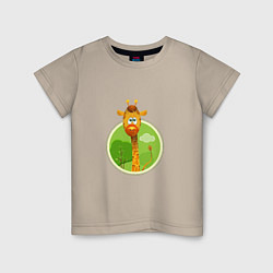 Детская футболка Летний жирафик