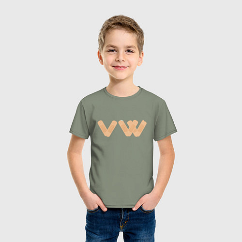 Детская футболка Volkswagen боль / Авокадо – фото 3