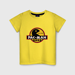Футболка хлопковая детская Pac-man game, цвет: желтый