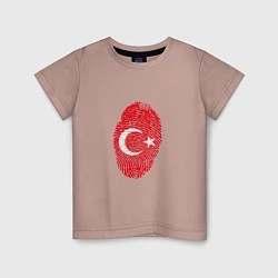 Футболка хлопковая детская Отпечаток Турции, цвет: пыльно-розовый