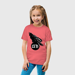 Футболка хлопковая детская DM Raven, цвет: коралловый — фото 2