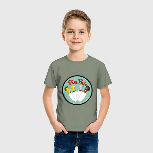 Детская футболка Simpsons bowling / Авокадо – фото 3