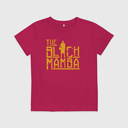 Футболка хлопковая детская The black mamba, цвет: маджента
