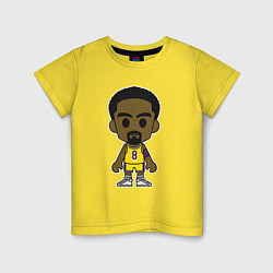 Футболка хлопковая детская Little Kobe, цвет: желтый
