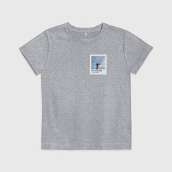 Футболка хлопковая детская Мечтатель пёс, цвет: меланж