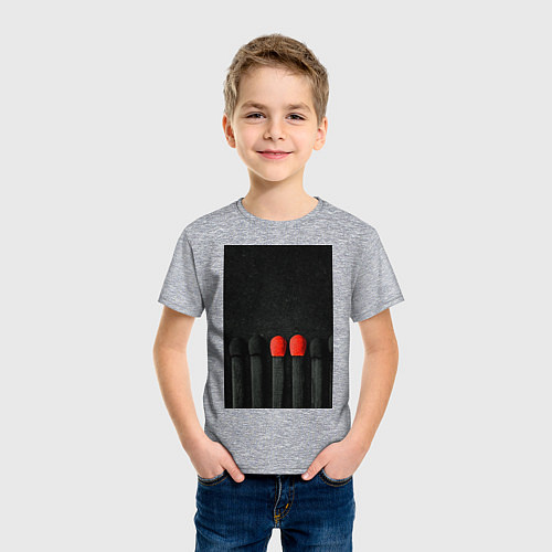 Детская футболка There is nothing wrong with being different / Меланж – фото 3