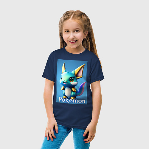 Детская футболка Pokemon Vaporeon / Тёмно-синий – фото 4