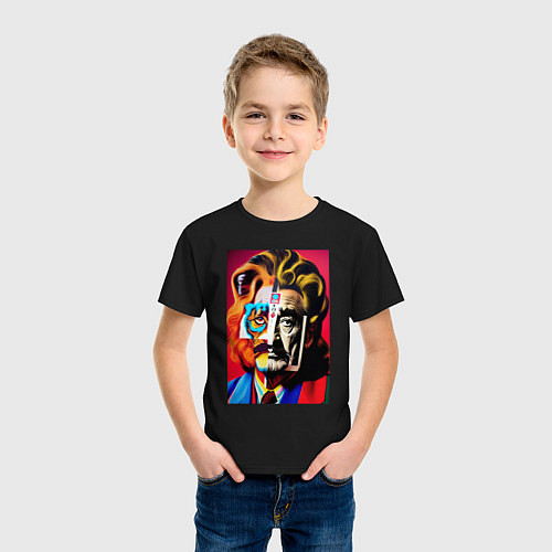 Детская футболка Tiger and Dali / Черный – фото 3