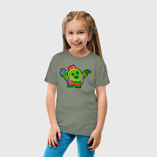 Детская футболка Бравл Старс - Спайк / Авокадо – фото 4
