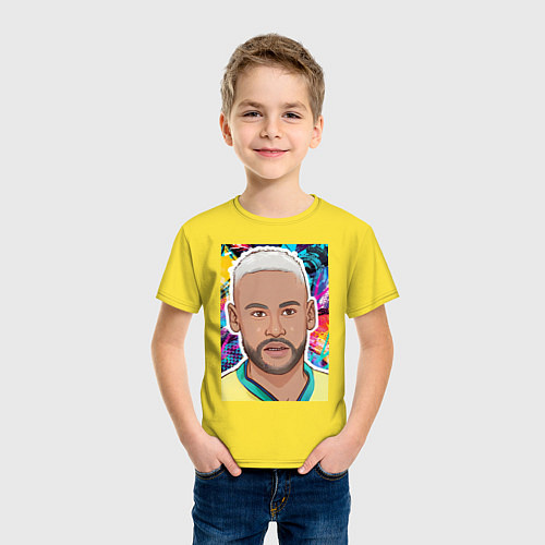 Детская футболка Neymar Jr 10 / Желтый – фото 3