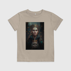 Футболка хлопковая детская Пенза персонаж города, цвет: миндальный