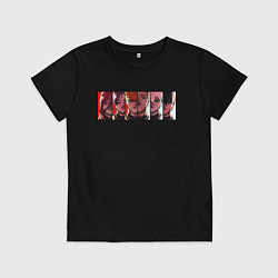 Футболка хлопковая детская Блю лок синяя тюрьма, цвет: черный