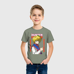 Футболка хлопковая детская Курапика Курута, цвет: авокадо — фото 2