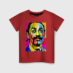 Футболка хлопковая детская Salvador Dali, цвет: красный
