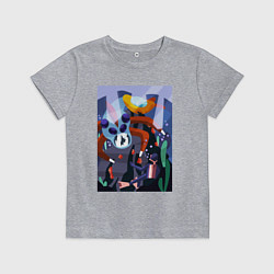 Футболка хлопковая детская Subnautica морские чудовища, цвет: меланж