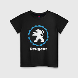 Футболка хлопковая детская Peugeot в стиле Top Gear, цвет: черный