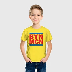Футболка хлопковая детская Run Bayern Munchen, цвет: желтый — фото 2