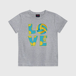 Детская футболка Volleyball love