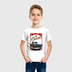 Футболка хлопковая детская Классика автомобиль Buick Roadmaster, цвет: белый — фото 2