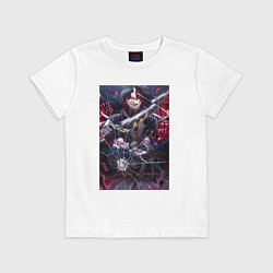 Футболка хлопковая детская Honkai Star Rail за стеклом, цвет: белый