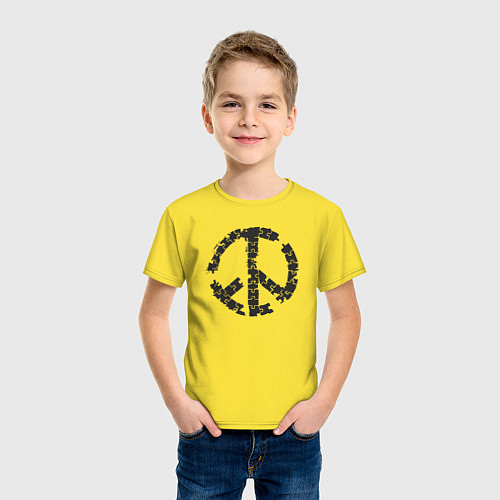 Детская футболка Puzzle peace / Желтый – фото 3