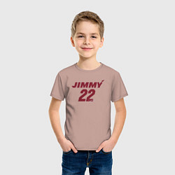 Футболка хлопковая детская Jimmy 22, цвет: пыльно-розовый — фото 2