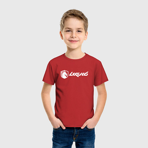Детская футболка Team Liquid art / Красный – фото 3