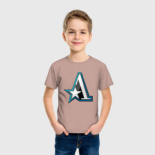 Детская футболка Team Aster logo / Пыльно-розовый – фото 3