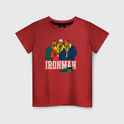 Футболка хлопковая детская Ironman, цвет: красный