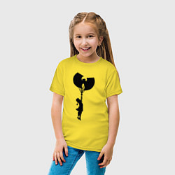 Футболка хлопковая детская Wu Tang girl, цвет: желтый — фото 2