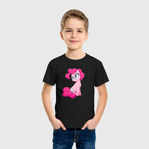 Детская футболка Пинки Пай / Черный – фото 3