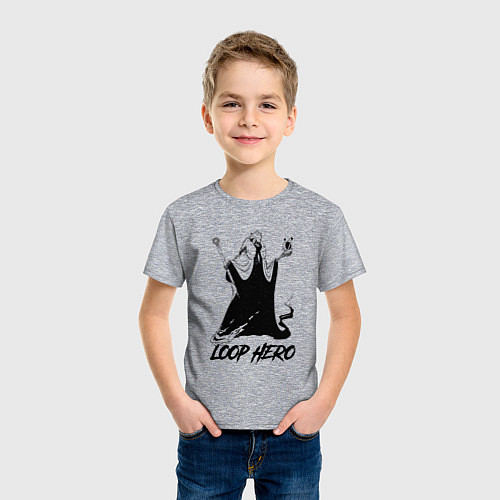 Детская футболка Lich - Loop Hero / Меланж – фото 3