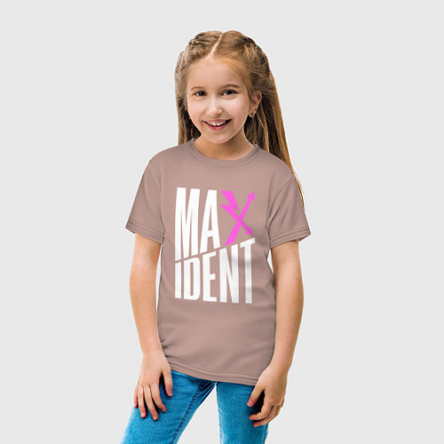 Детская футболка Maxident - stray kids / Пыльно-розовый – фото 4