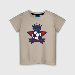 Футболка хлопковая детская Futsal legend, цвет: миндальный