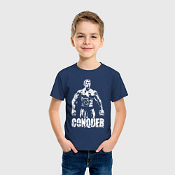 Футболка хлопковая детская Arnold conquer, цвет: тёмно-синий — фото 2